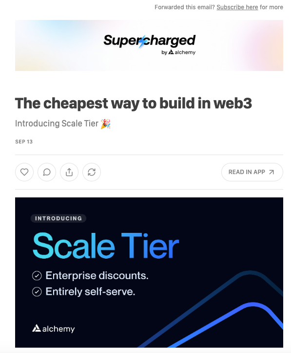 Is the Alchemy Scale Tier "The cheapest way to build in web3"?